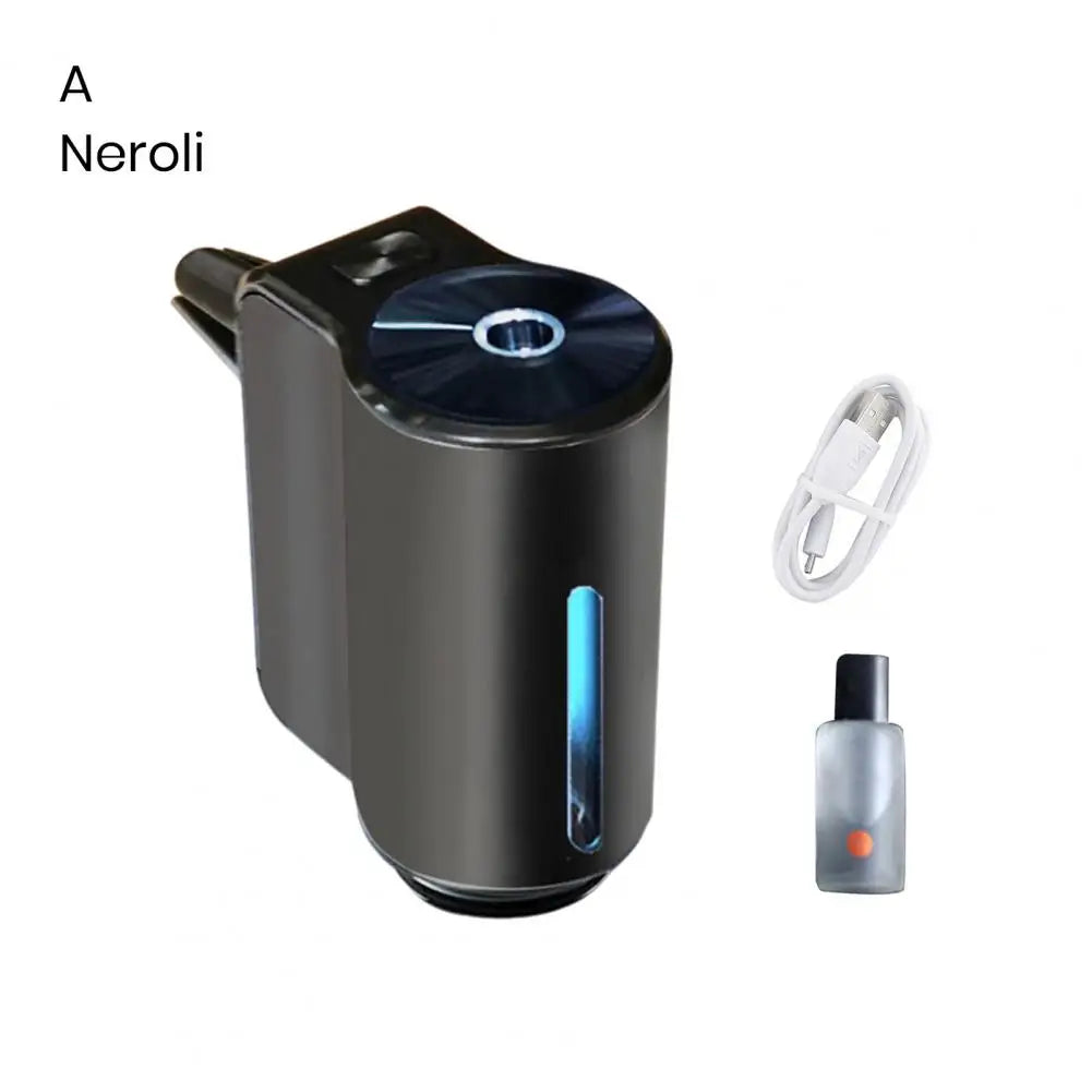 Smart Car Air Freshener Fragrance Dispenser 3 Modes Adjustable Air Vent Car Aromatherapy Diffuser Ultrasonic Atomizer