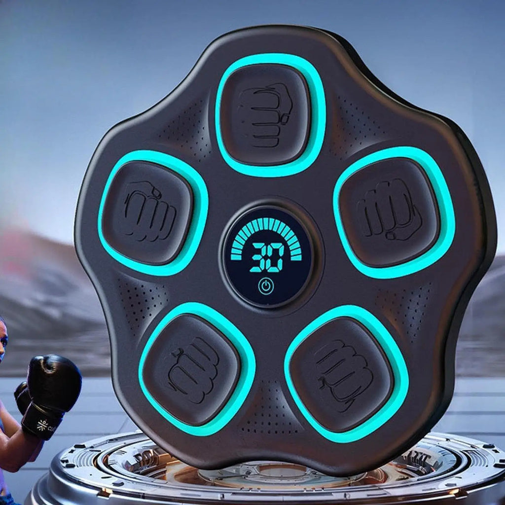 Music Boxing Machine with Gloves Indoor with LED Focus Training Punching Pad