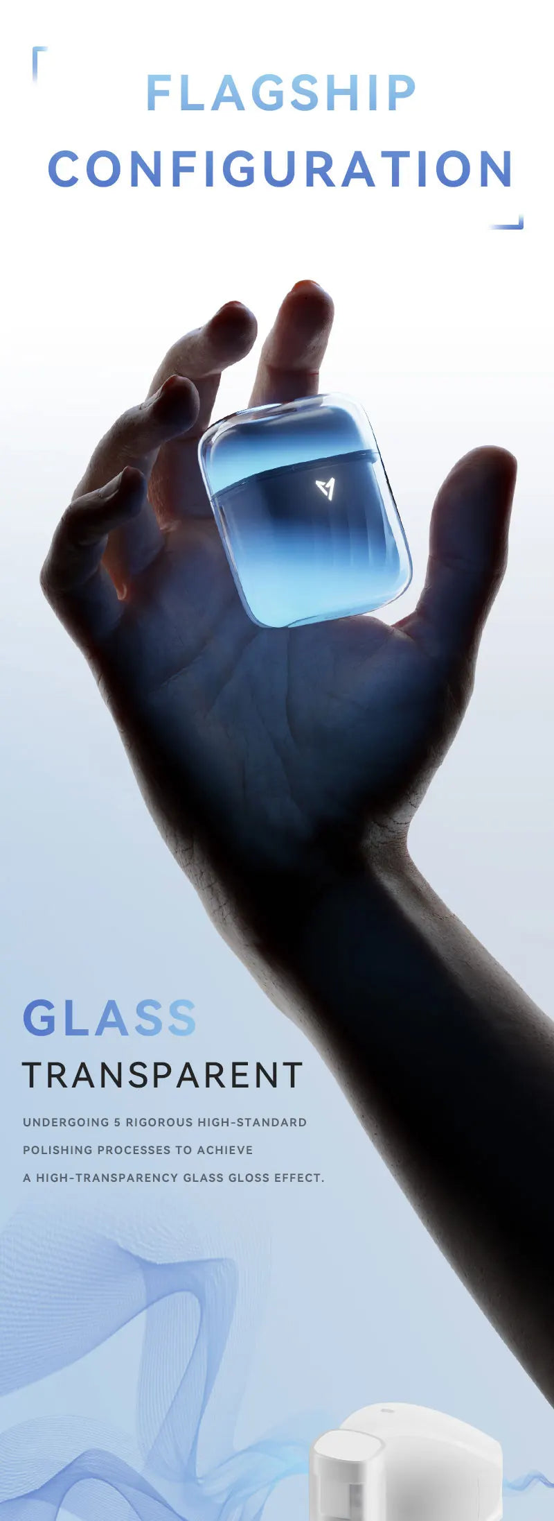 LIUP Pods LP1 luminous quicksand earphone glows in the dark. Low-delay wireless ENC noise reduction Bluetooth headset headphones