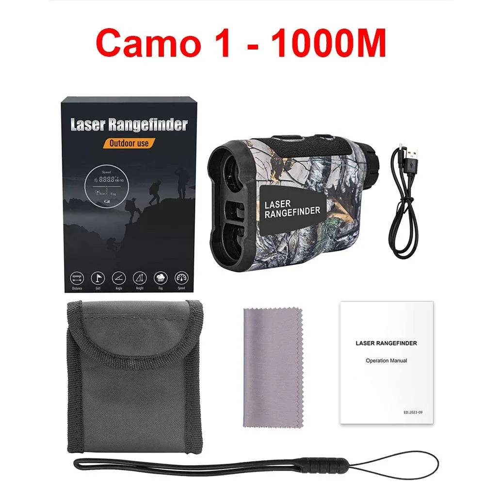 Laser Rangefinder for Hunting Golf Range Finder Distance Meter Telescope Telemeter 600M 800M 1000M Ranging Slope Height Angle