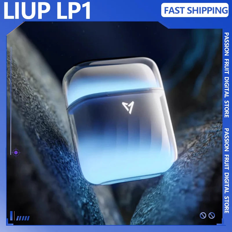 Liup Lp1 Bluetooth Wireless Earphone Luminous Quicksand Earbuds Custom Gaming  Low Latency Earphones Noise Reduction Headphones