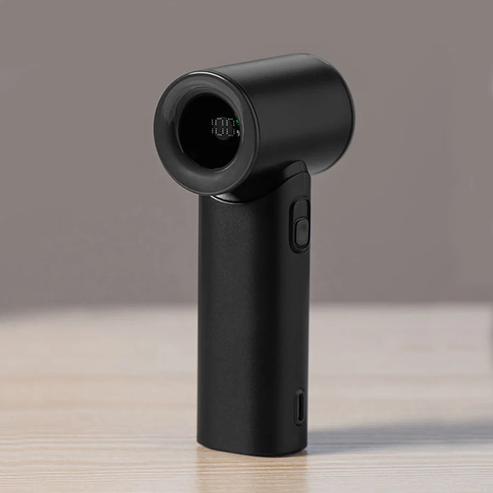 Portable Handheld Turbo Fan Mini Portable Hand Fan 3000mAh Rechargeable Handheld Turbo Fan Small Pocket Fan for Outdoor Travel