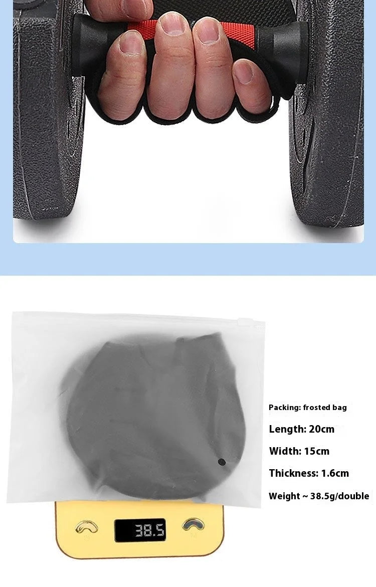 Anti-Slip Weightlifting Palm Glove Men Women Callus Hand Protector Gym Pull-Up Bar Dumbbell Sweat Absorb Non-Slip Grip Pain Blac