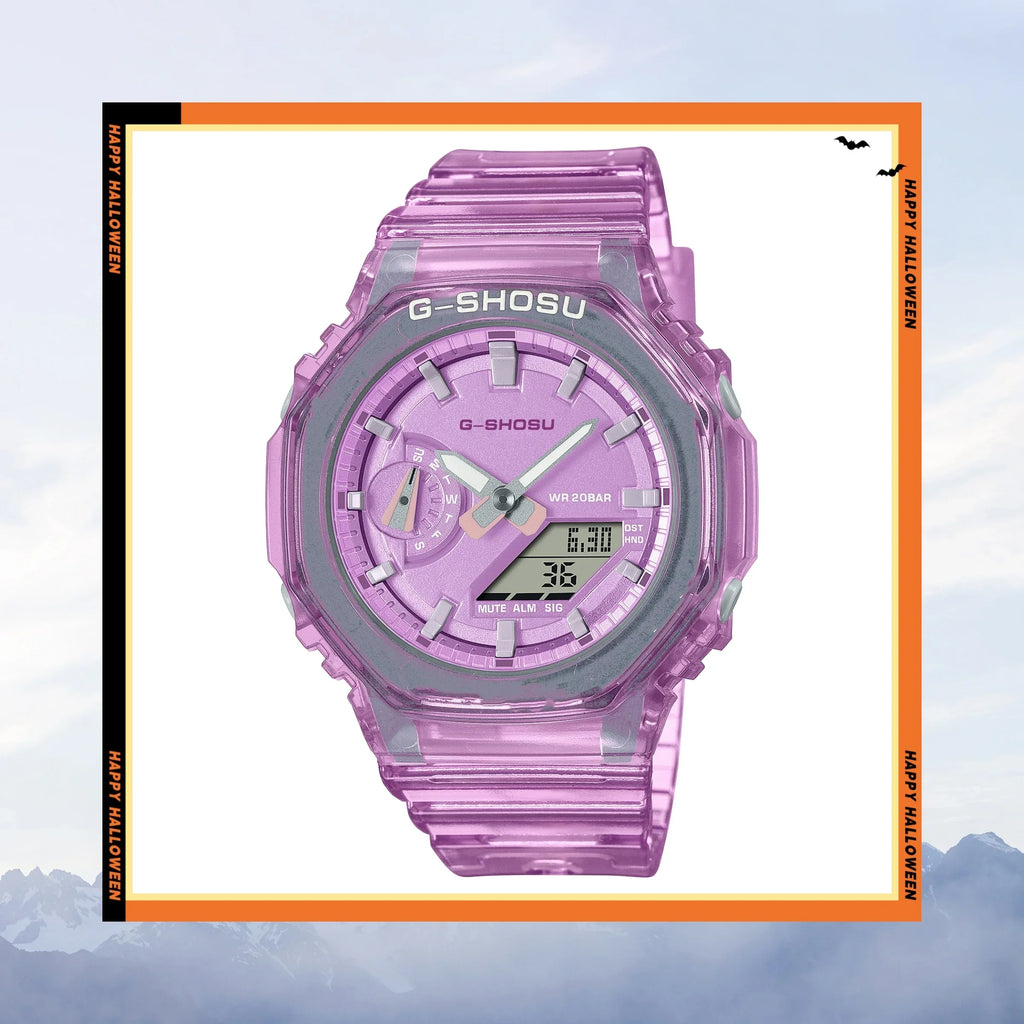 Unisex Electronic Digital Watch LED Dual Display World Time Rubber Strap Full Function Oak Series