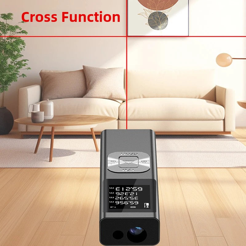 3 in 1 Laser Rangefinder Cross Laser Projector Inclinometer Distance Measurement Area Volume Pythagorean
