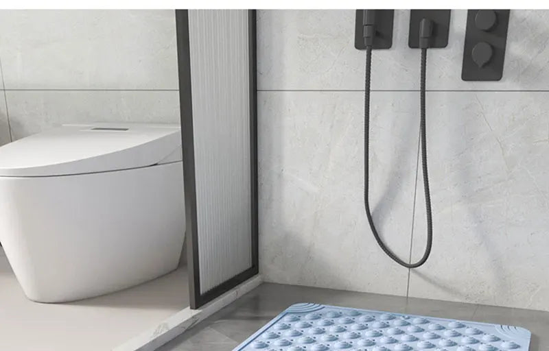 Waterproof Bathroom Anti-Slip Floor Mat Shower Room Dedicated Non-Slip Massage Foot Bath Mat for Bathtub Toilet