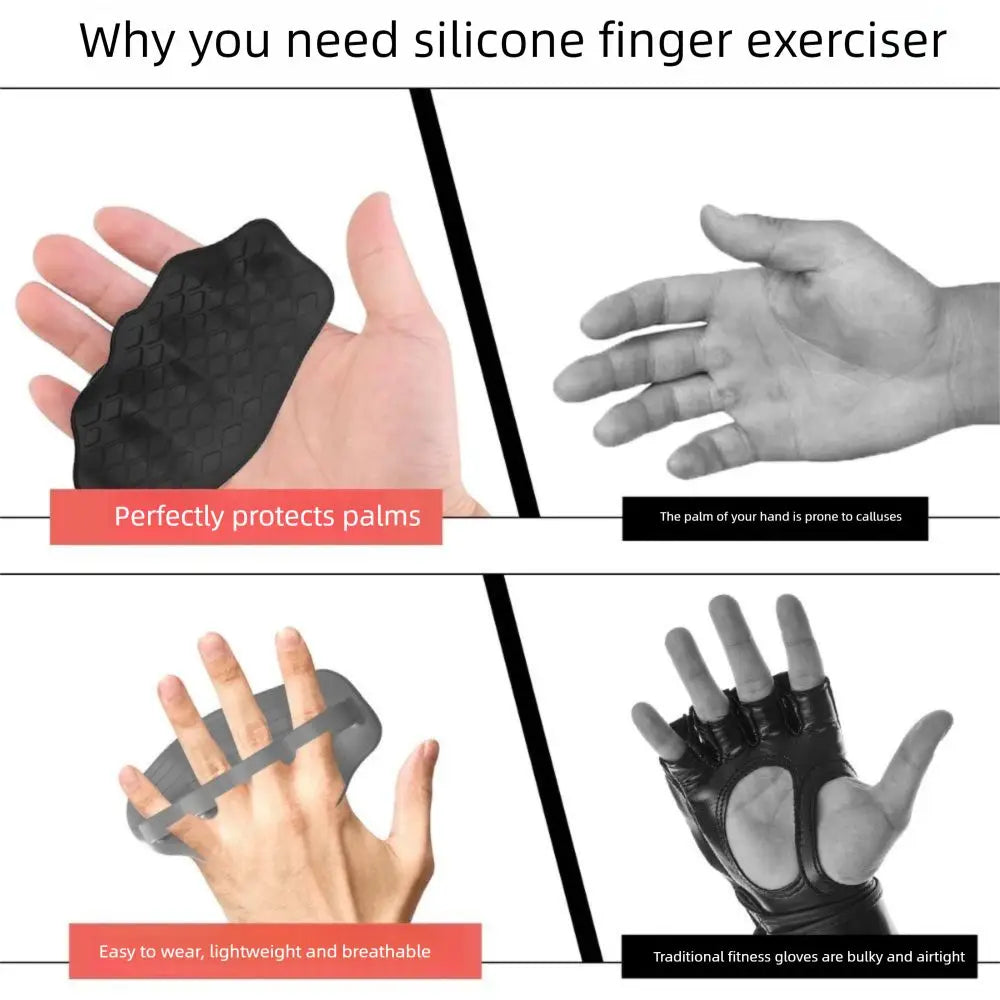 New Anti-Slip Grip Strengthener Breathable Comfort No Sweaty Finger Trainer Portable Finger Expander for Dumbbell Lifting