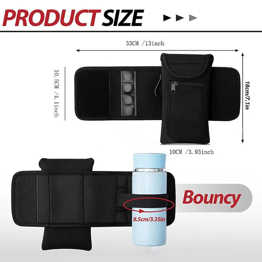 Magnetic Water Bottle Sleeve Portable Gym Water Bottle Bag Holder Magnetic Bottle Gym Bag Built-in Magnet Easy Attachment