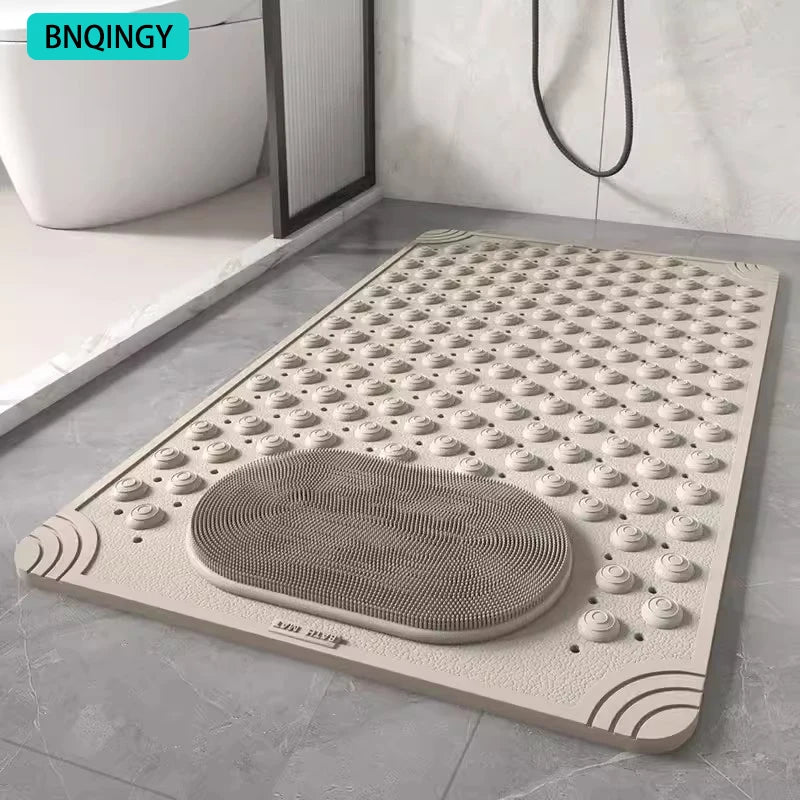 Waterproof Bathroom Anti-Slip Floor Mat Shower Room Dedicated Non-Slip Massage Foot Bath Mat for Bathtub Toilet