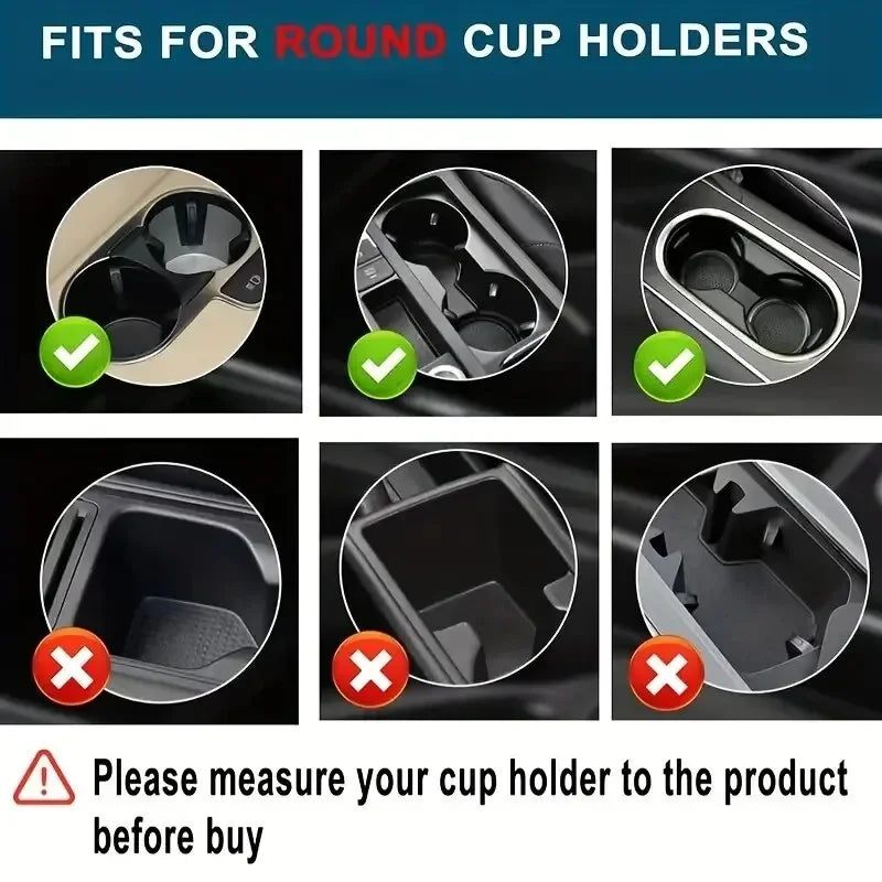 360 Rotating Car Cup Holder Multifunction 4 In 1 Adjustable Dual Cup Holder Expander Adapter Car Cup Mount Mobile Phone Holder