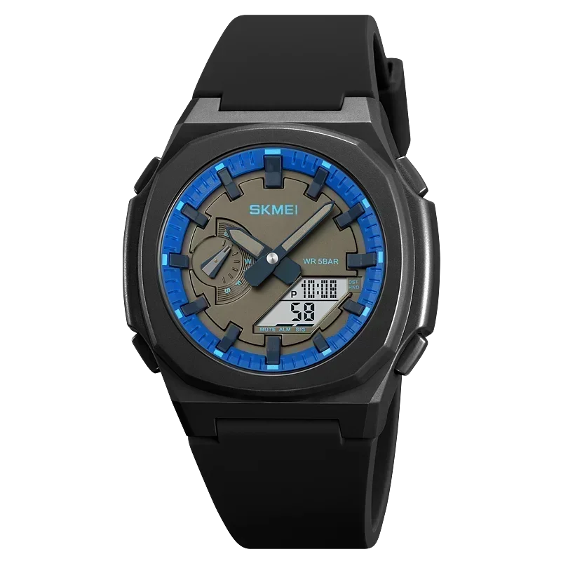 SKMEI 2091 5 Alarms Date Clock reloj hombre with Japan Digital Movement Sport Watches Waterproof Men Countdown Chrono Wriswatch