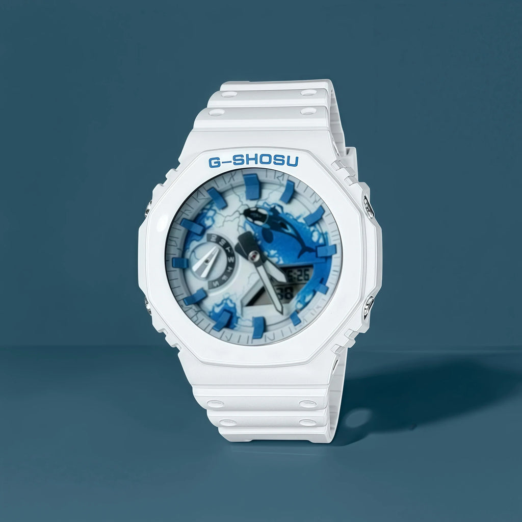 Sports Unisex Digital Electronic Watch Full Function World Time LED Dual Display Oak GM Series