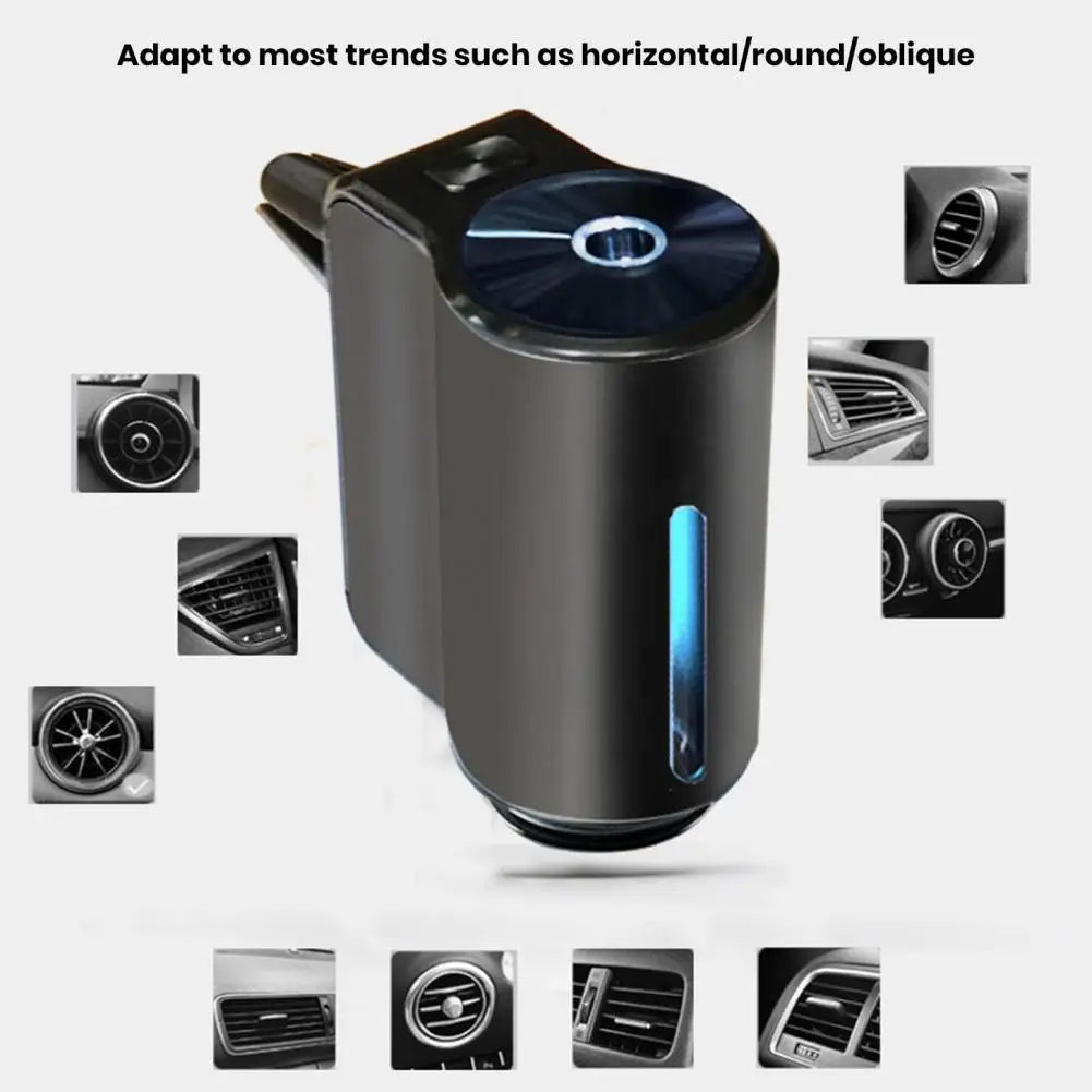 Smart Car Air Freshener Fragrance Dispenser 3 Modes Adjustable Air Vent Car Aromatherapy Diffuser Ultrasonic Atomizer
