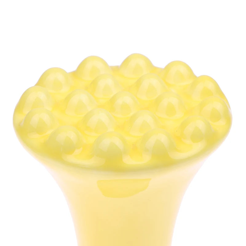 Yellow Ceramic Gua Sha For Face Body Massage Tool Body Guasha Board For Relief Massage Face Lift Gua Sha Massager