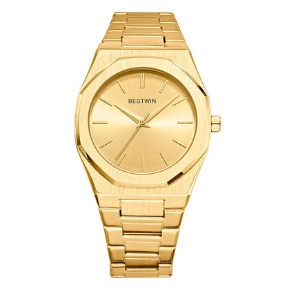 Quartz Watch For Men Original Top Brand All Black Stainless Steel Men's Wristwatch Classic Business Waterproof Japan Movement