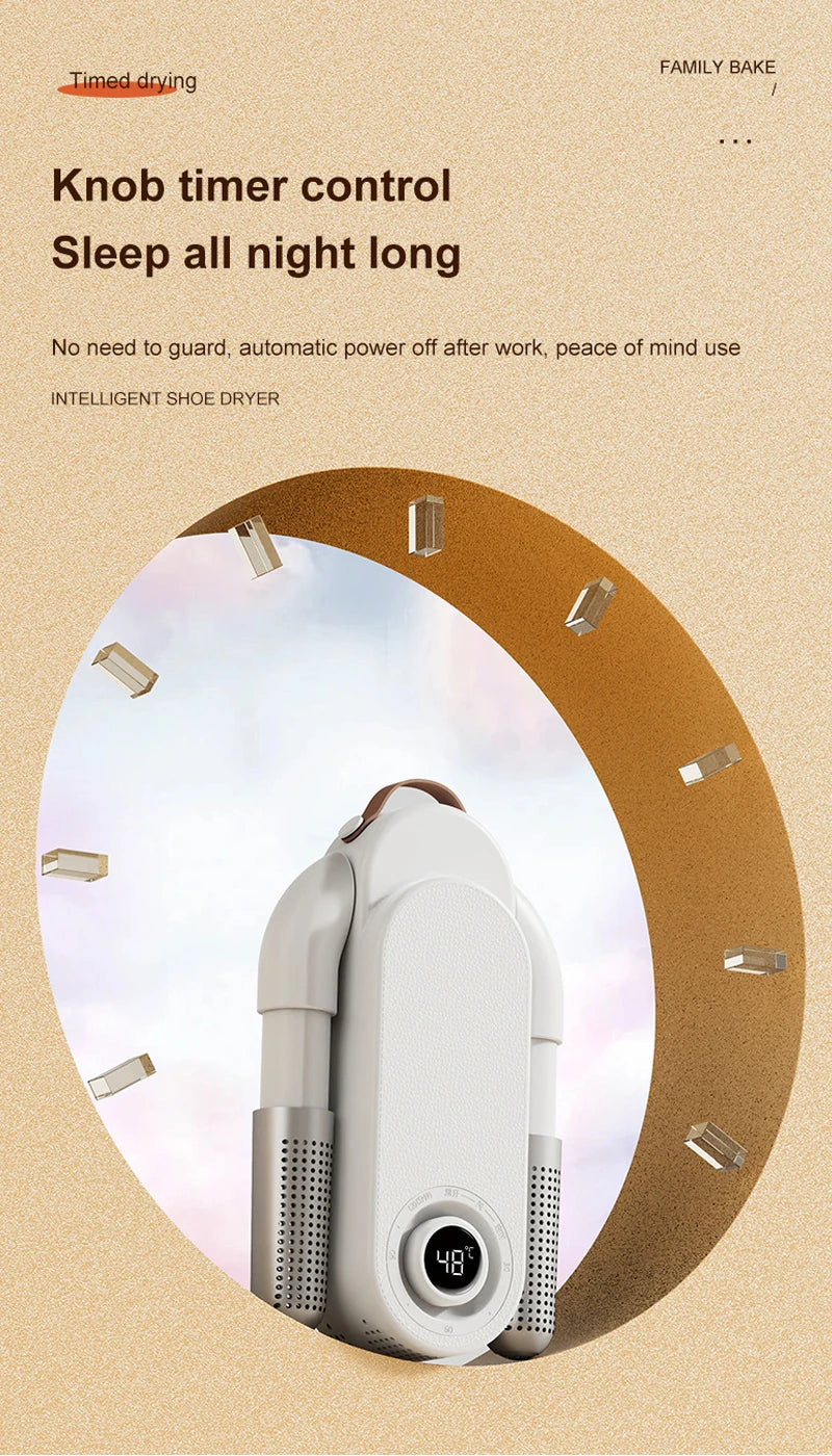 Foldable Shoe Dryer Household Constant Temperature Boot Dryer Fast Drying Shoe Heater Sterilization Deodorization Footwear Dryer