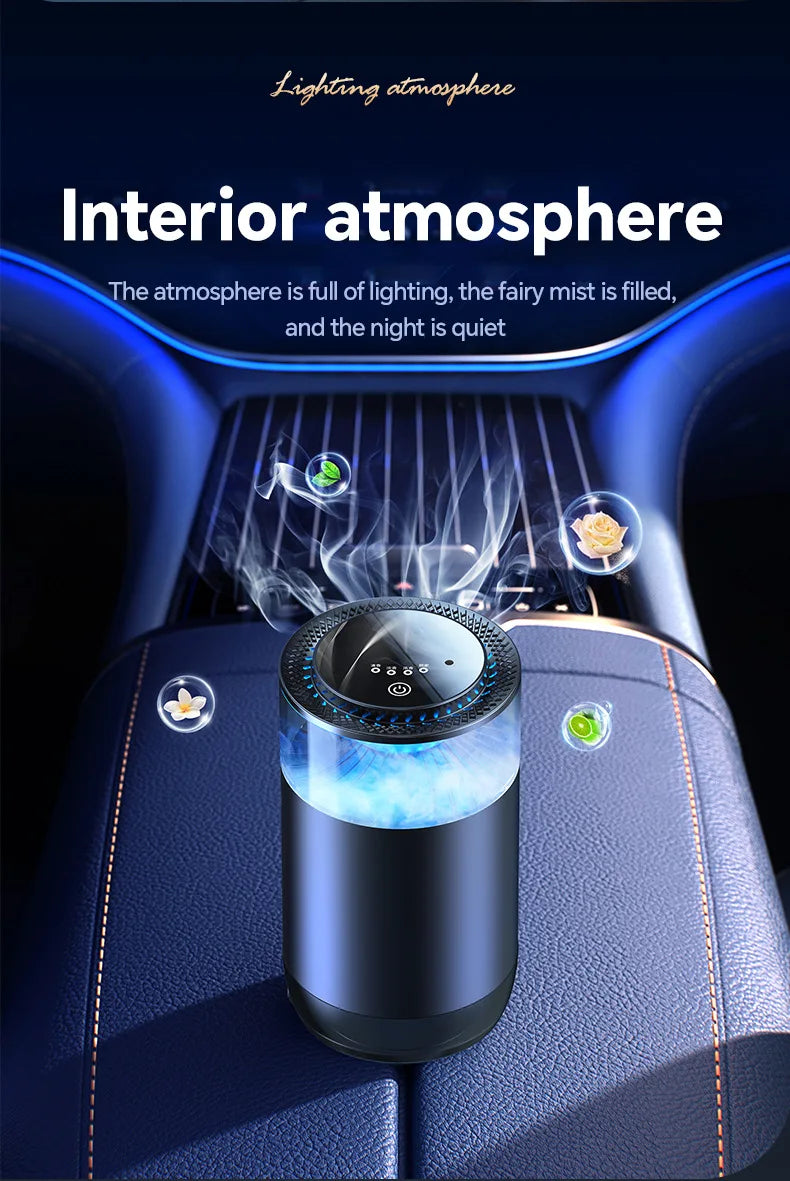 New Smart Car Fragrance  Air Fresheners Ambient Light Auto On/Off Car Air Freshener Diffuser Adjustable Intensity