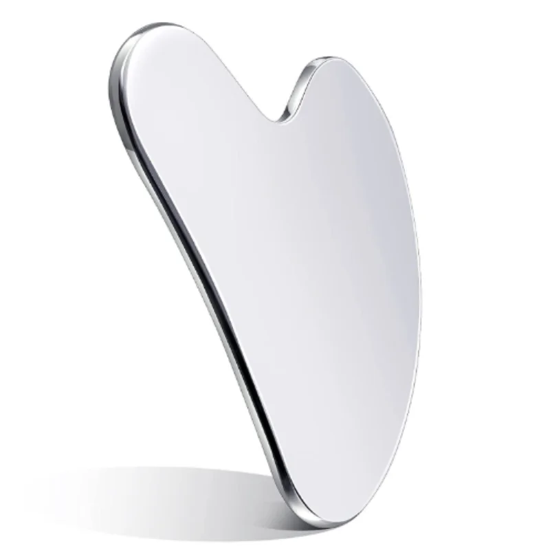 Gua Sha Facial Tools Stainless Steel Scraping Massage Tool for Face Stainless Steel Gua Sha Tool with Travel Pouch