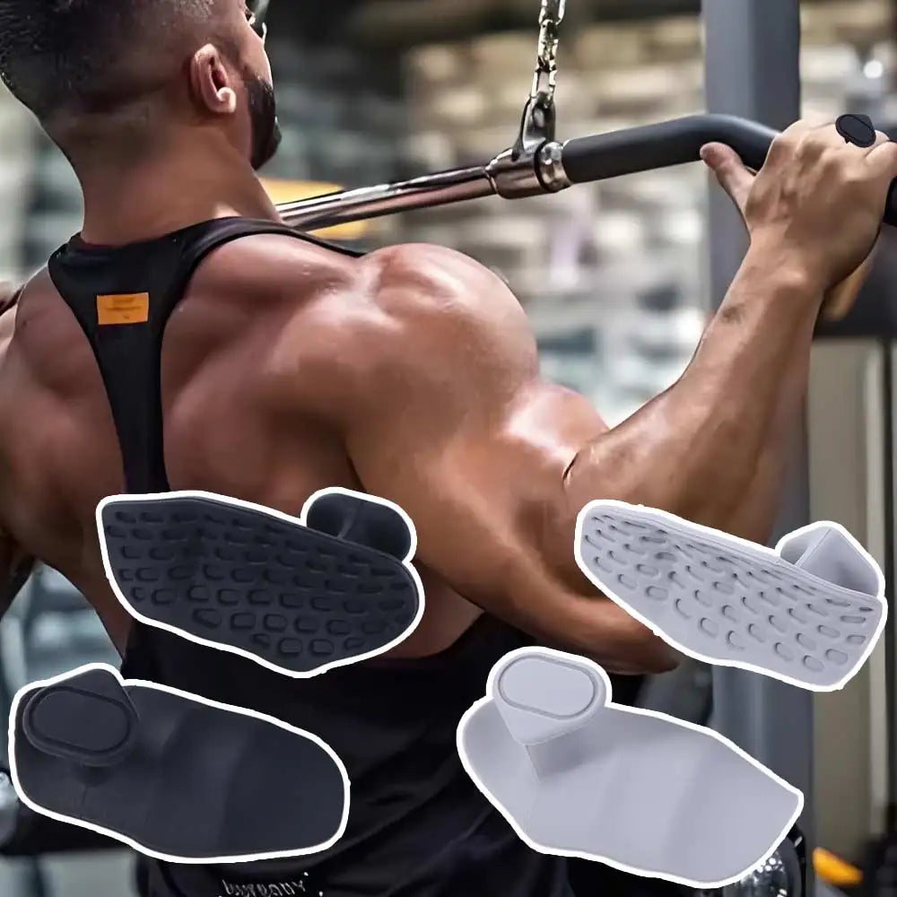 1 Pair Ergonomic Fitness Palm Guard Elastic Honeycomb-shaped Weightlifting Palm Protector Anti-slip Silicone