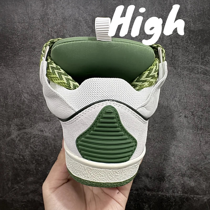 Men's Women's sports shoes Casual Shoes Colorful shoelace Matching Splicing color design Thick tongue Fashion Shoes Luxury