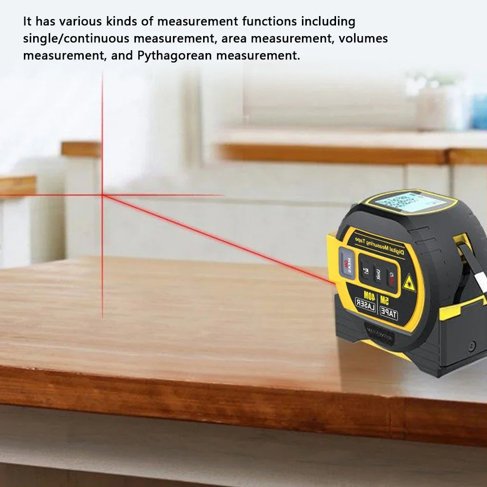3In1 Laser Rangefinder Laser 40M / 60M Distance Meter Measuring Laser Tape Measure Digital Laser Rangefinder Scale Area Distance