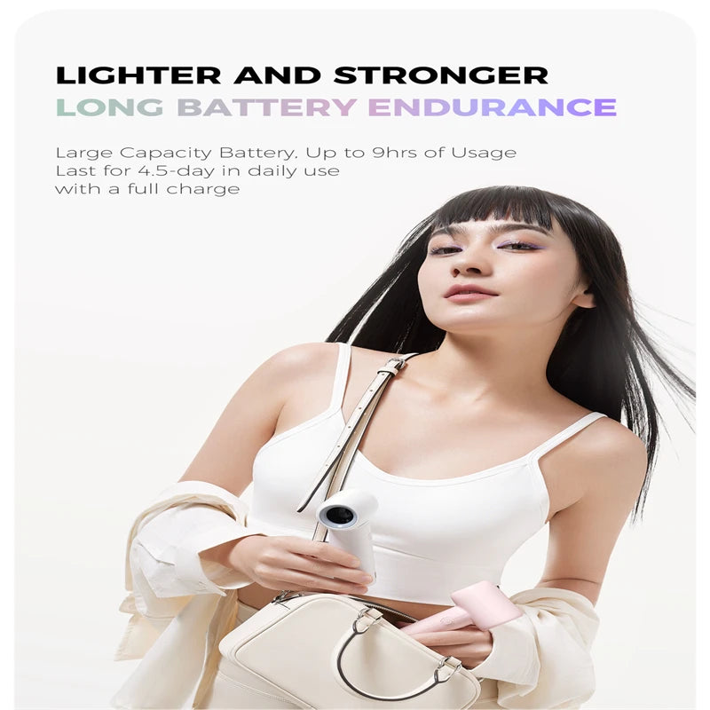 Portable Handheld  Turbo Fan 5 Gear Wind Battery Operated Up to 10 Working Hours Cooling Fan for Outdoor Activities Travel Beach