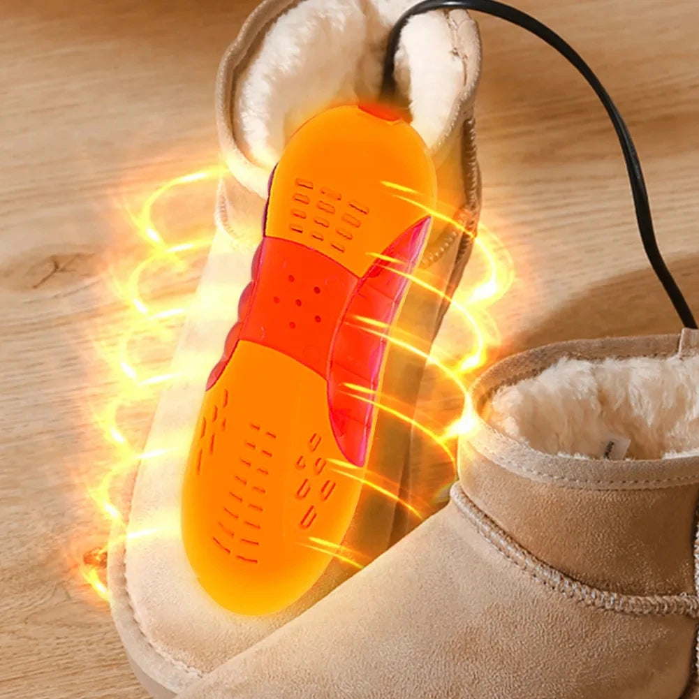 Electric Shoes Dryer Deodorizer with Heat Dehumidifier Device Foot Warmer Heater Eliminate Odor UV Shoe Drying Household