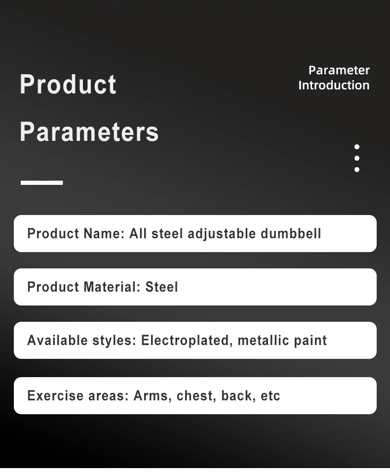 New 36KG Adjustable Dumbbells Home Electroplating 1KG Incremental Dumbbell Pure Steel Plate biceps Exercise Adjustable Dumbbell