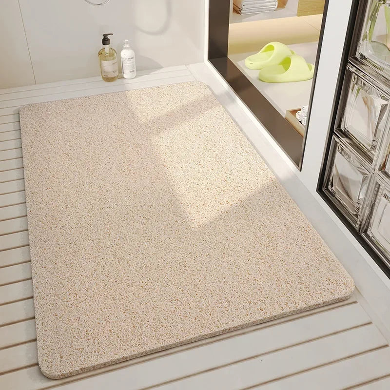 Bathroom Non-slip Mat Shower Room Bathing Foot Mat Wire Ring Toilet Floor Mat Household Waterproof Mat