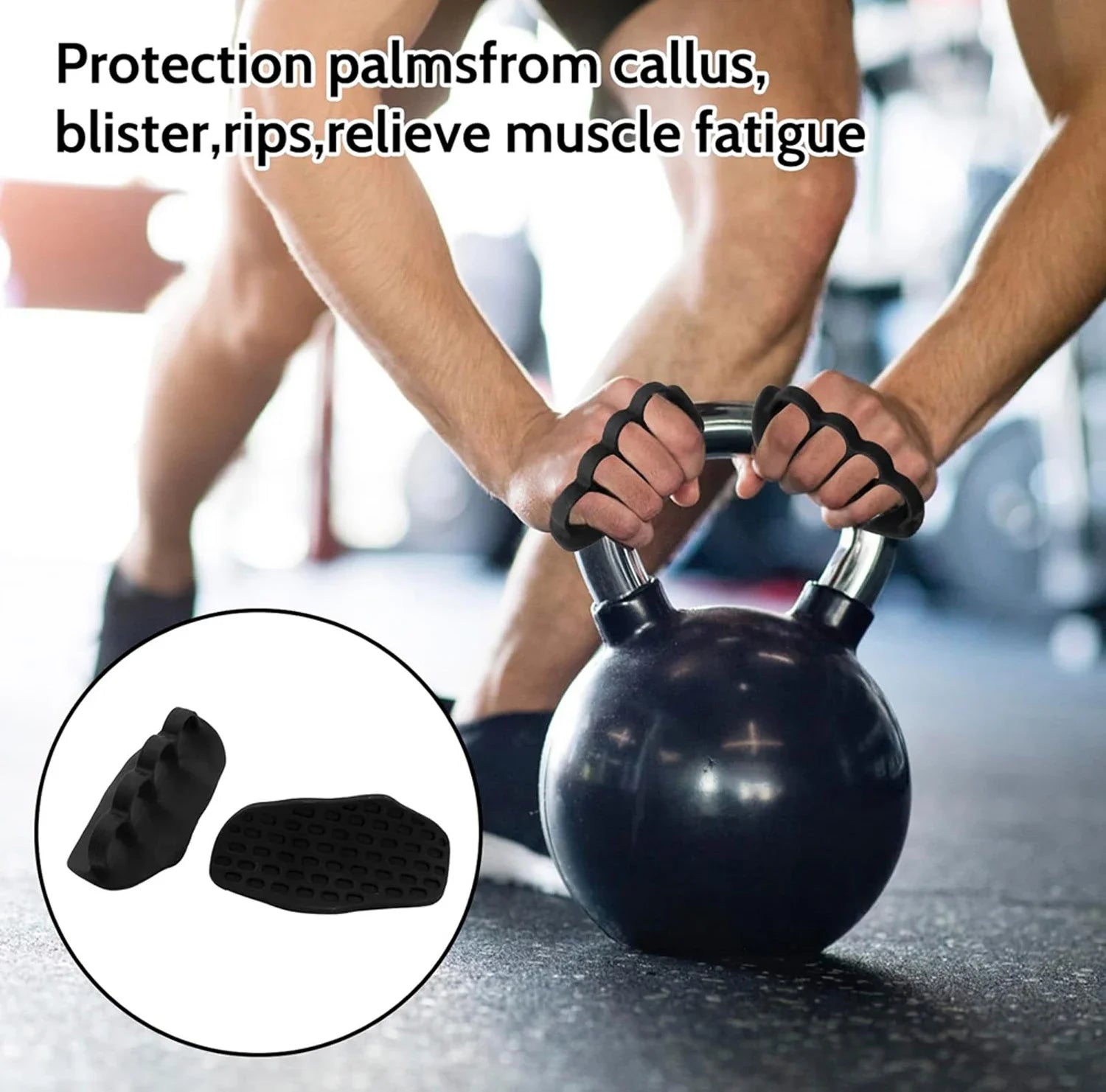 1Pair Portable and Easy-to-use Anti Slip Training Gloves, Used for Weightlifter Palm Protection,Sports Training Hand Grips Gifts
