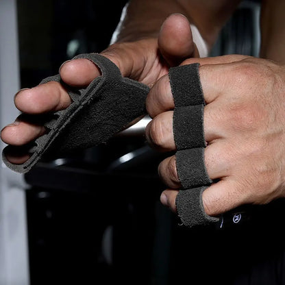 1PCS/ 1 Pair Cowhide Leather Weight Lifting Training Gloves Fitness Sports Gymnastics Grips Pull Ups Workout Anti-Slip Palm Pad