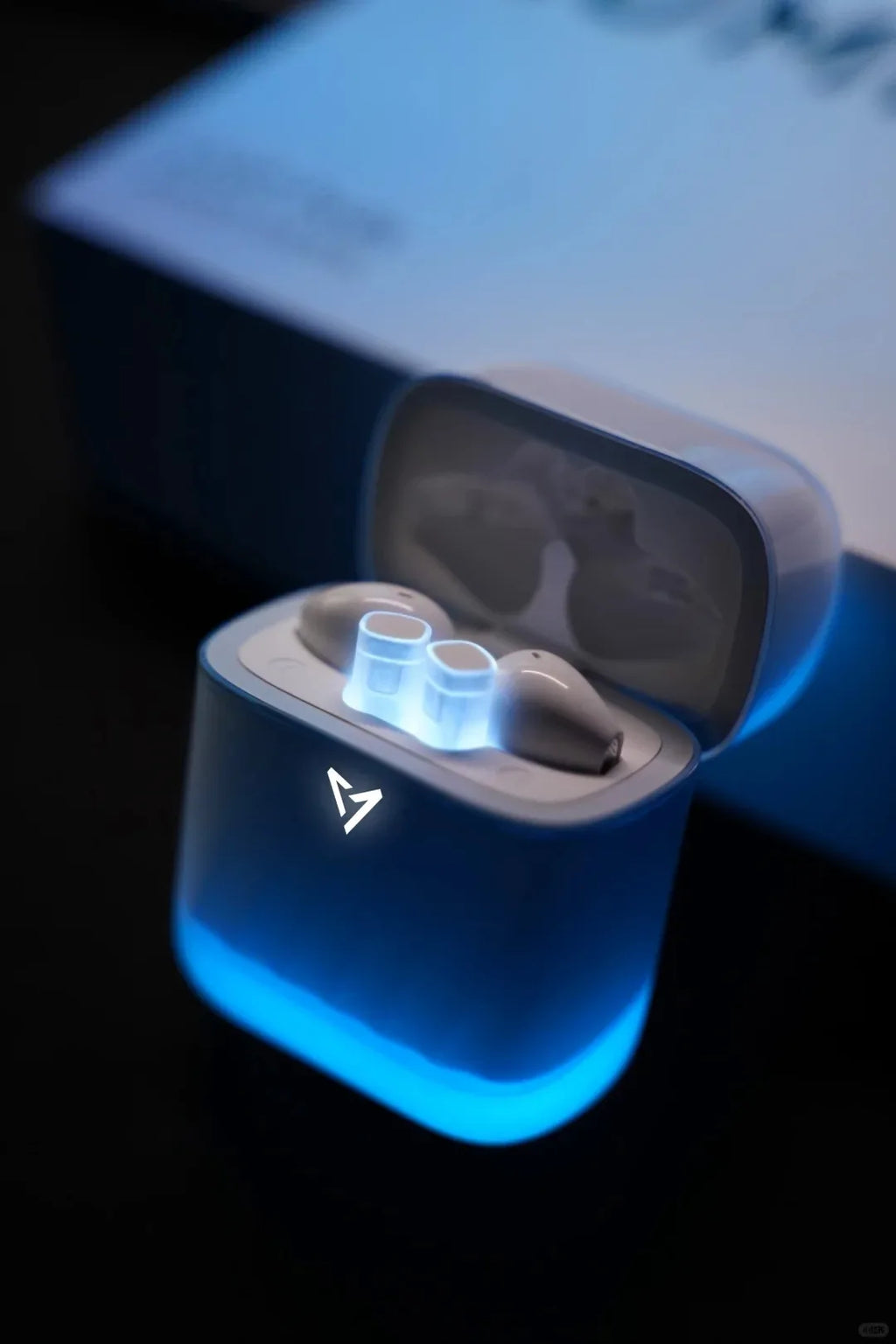 LIUP Night Light Quicksand Wireless Earphones AI Noise Reduction Luminous Transparent Glass Bluetooth 5.4 Muisc Gaming Headphone