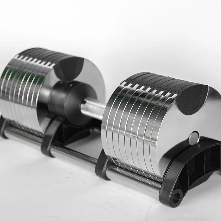 2024 New Arrivals Premium Quality 32kg 36kg 80lb 90lb 100lb 2kg Increments Adjustable Dumbbell with Bracket