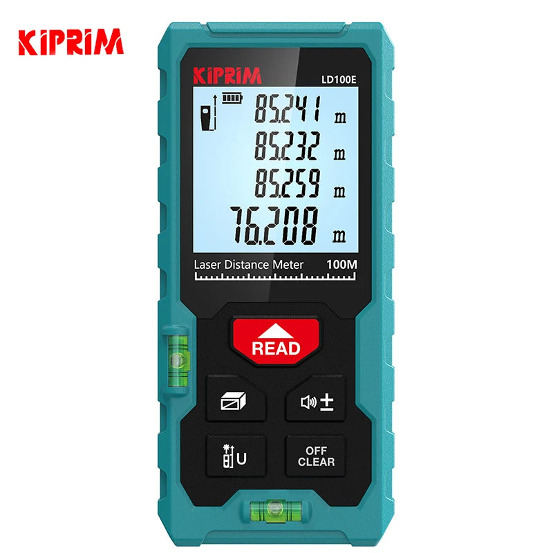 Kiprim Laser Rangefinder 50M 70M 100M Mini Laser Measurement Tool Laser Tape High Accuracy  Multiple Measurement Functions