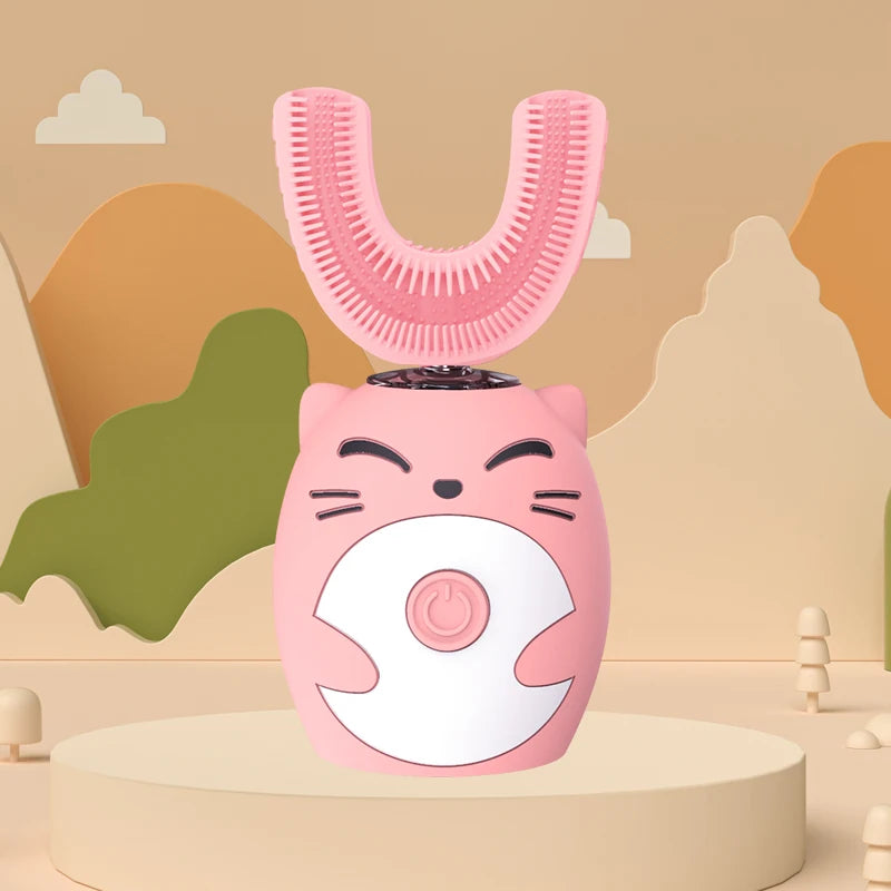 Sonic Electric Toothbrush Kids U-shaped Smart 360 Degrees Ultrasonic Tooth Brush Teeth Whitening For Children IPX7 Waterproof