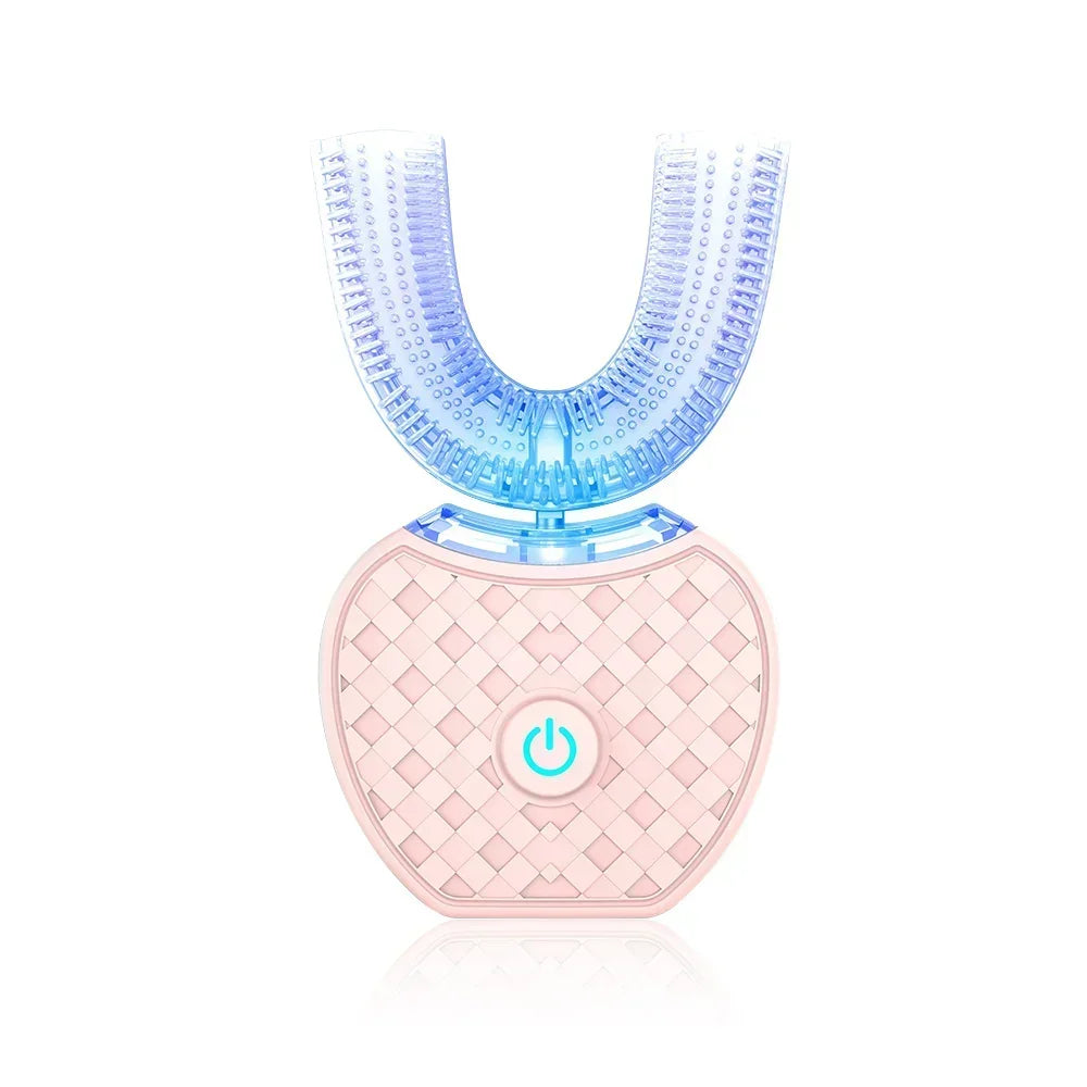 Ultrasonic Electric Toothbrush Adult,Automatic Toothbrush U-Shape Full Mouth 360° Clean Teeth Whitening IPX7 Waterproof