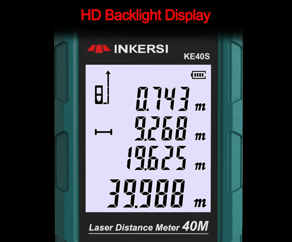 INKERSI Laser Rangefinder 120m 100m 70m 50m 40m Digital Laser Distance Meter laser Range Finder Tape Distance Measurer Tools
