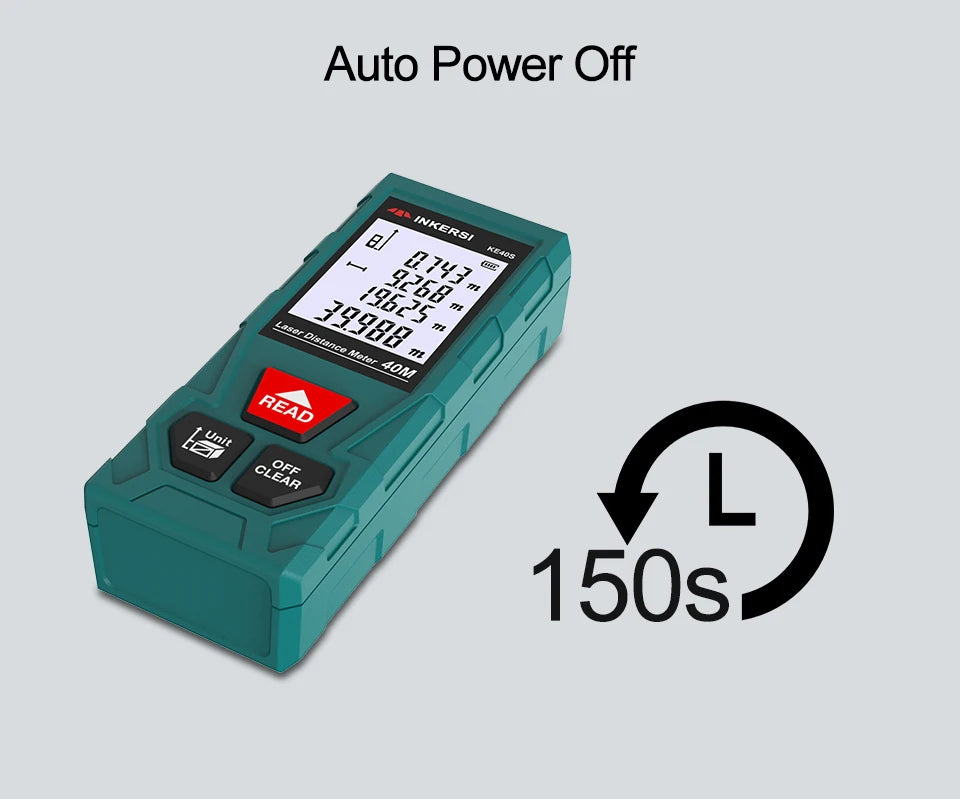 INKERSI Laser Rangefinder 120m 100m 70m 50m 40m Digital Laser Distance Meter laser Range Finder Tape Distance Measurer Tools