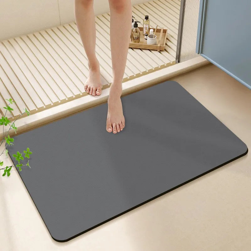 Bathroom Mats Diatomaceous Soft Mats Bathroom Quick Dry Water-absorbing Mats Toilet Non-slip Foot Mats Carpet Door Mats Bath Rug
