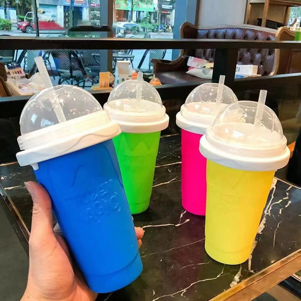 Slushy Maker Cup with Lid Slushie Cup Slushy Cup for Juices Milk and Ice Cream Make for Kids Friends and FamilySmoothies Cup Ice
