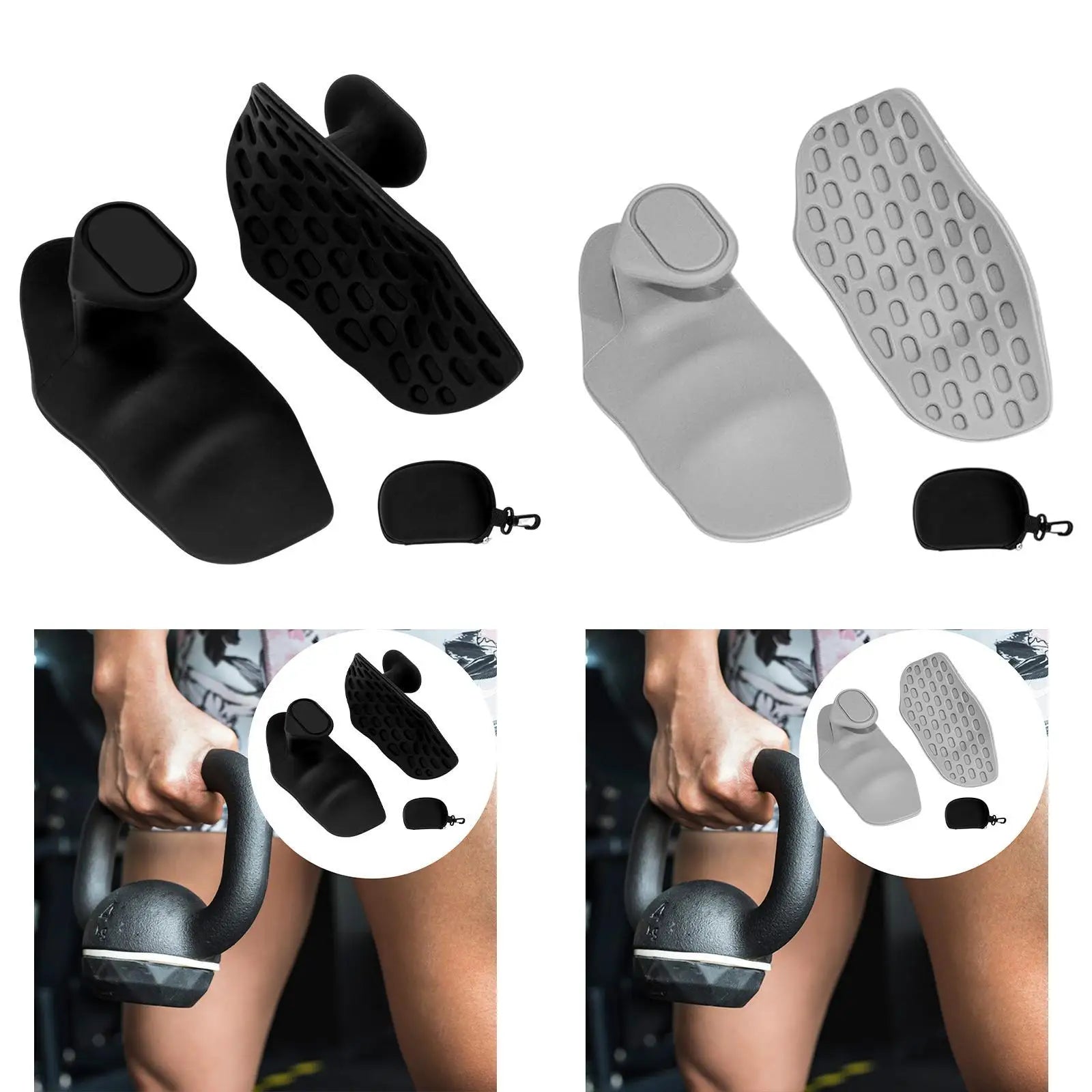 Weight Lifting Grips, Workout Gloves, Flexible Hand Protection for Men Women, Gym Grips Fingerless, Pull up Grips