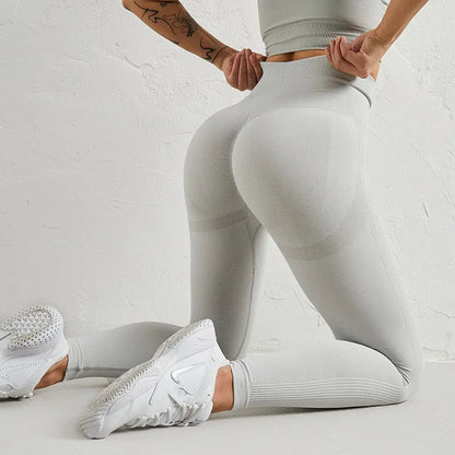 Women Yoga Leggings High Waist Exercise Sports Trousers Running Fitness Gym Leggings Quick Dry Hip Lifting Femme Slim Pants