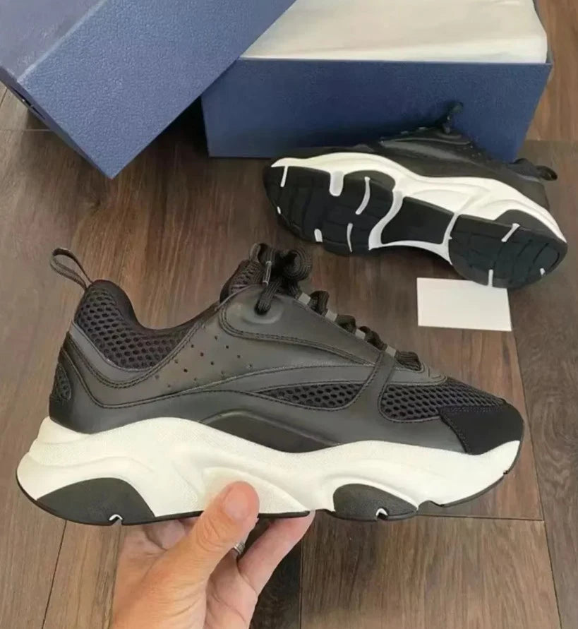 Spring Summer Fashion B22 Breathable Casual Snug Flat Bottom Low-top Shoes Men's Round Toe Net Cloth Patchwork Lace-Up Shoes