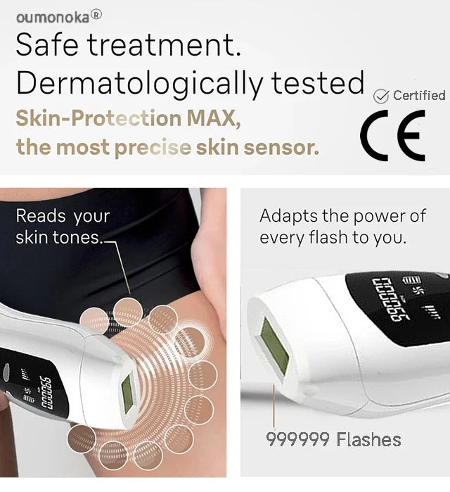 IPL Hair Removal Device 999999 Flashes  Permanent Epilator Body Treament Home Use for Women Men Facial Shaver Cutting Machine