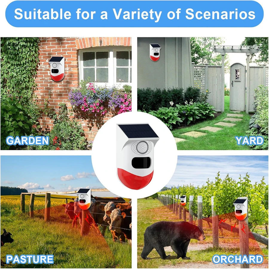 Smart Tuya Home Security WIFI APP Control PIR Sensor Alarm Detector Waterproof 120db Loud Sound Security Siren Strobe Light