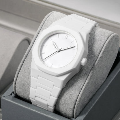 Simple casual men's women's watches, macaroon color quartz watches, round dial quartz watches, suitable for daily life, gifts
