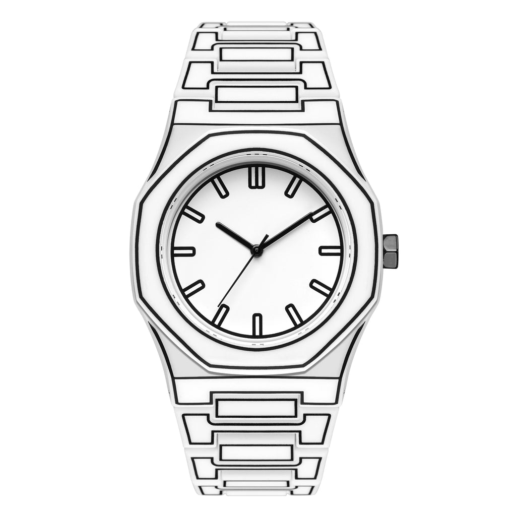Simple casual men's women's watches, macaroon color quartz watches, round dial quartz watches, suitable for daily life, gifts