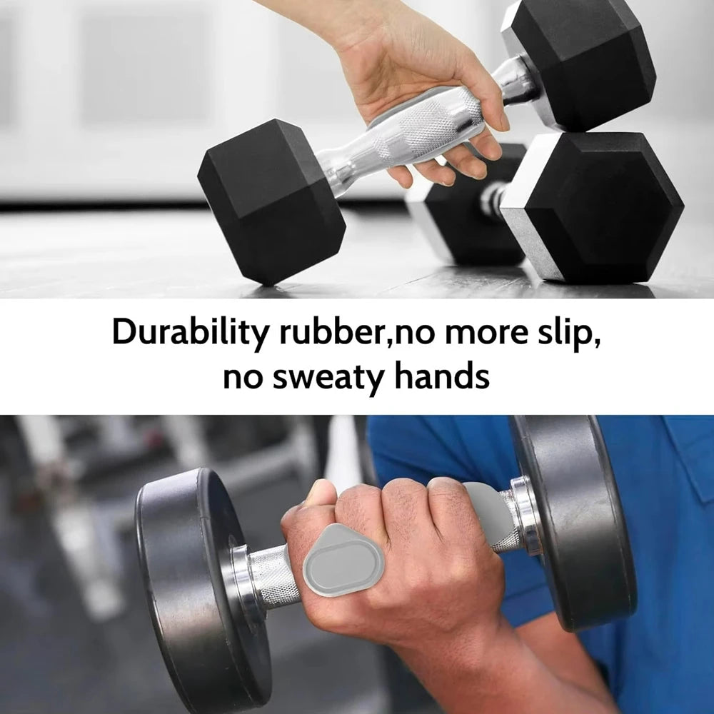 Anti-Slip Grips for Weight Lifting Pull-Ups Gym Training Unisex Ergonomic Rubber Hand Protector Strengthener Handle Gloves