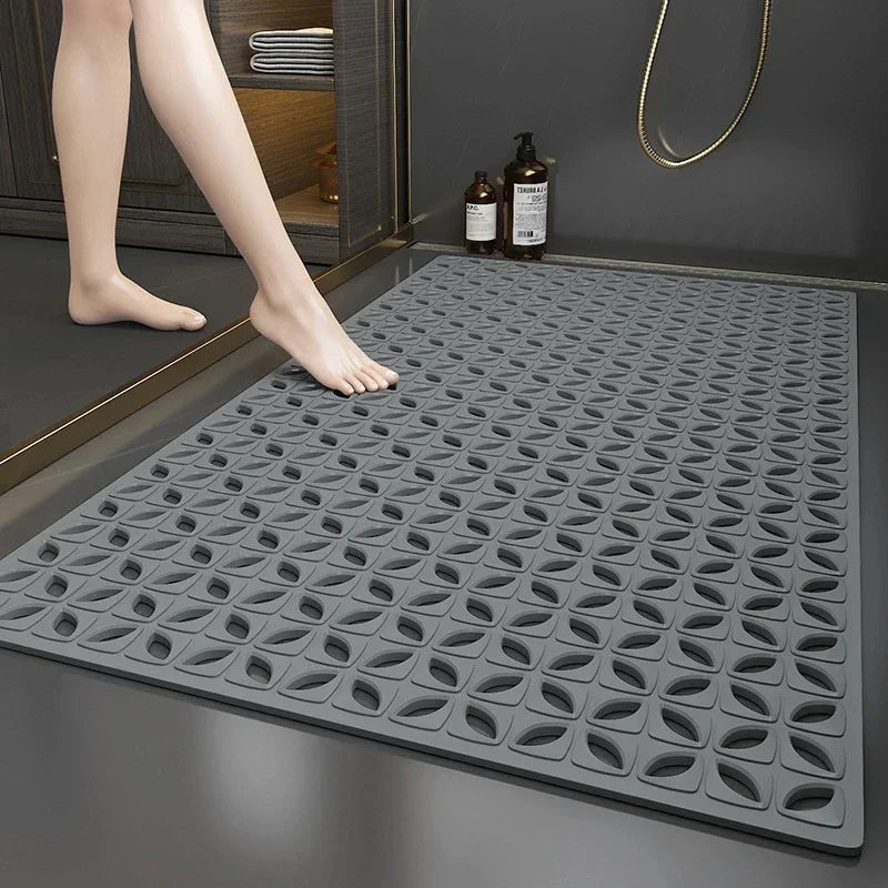 1PC Non-Slip Bath Mat Anti Fall Bathroom Floor Mat Household Bathroom Toilet Area Mat Shower Foot Mats Easy Clean Waterproof Mat