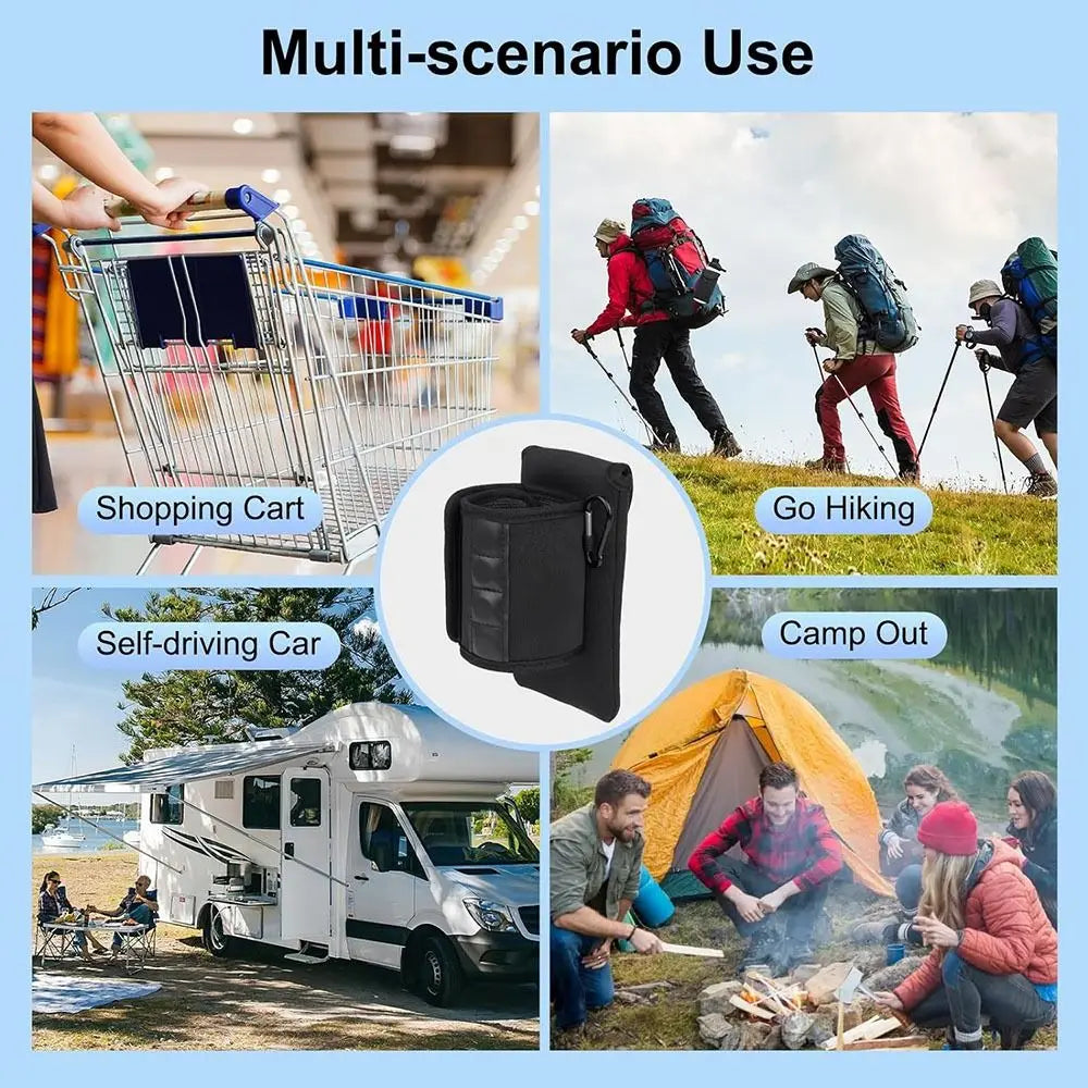 Magnetic Gym Water Bottle Bag Holder, Built-in Magnet for Easy Attachment to Metal Surface, Magnetic Bottle Sleeve Pouch